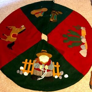 Western  Christmas Tree Skirt